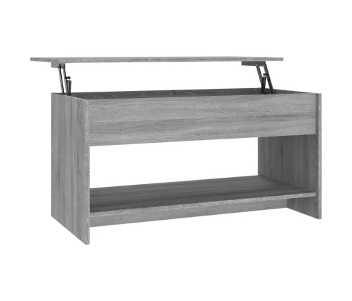 Mesa de centro madera de ingeniería gris Sonoma 102x50x52,5 cm