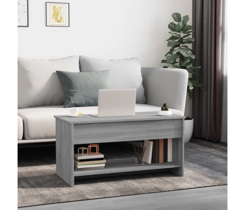 Mesa de centro madera de ingeniería gris Sonoma 102x50x52,5 cm