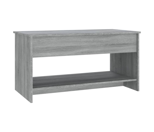 Mesa de centro madera de ingeniería gris Sonoma 102x50x52,5 cm