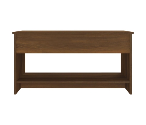 vidaXL Mesa de centro madera de ingeniería roble marrón 102x50x52,5cm