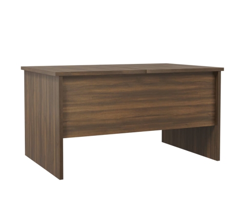 Mesa de centro madera de ingeniería marrón roble 80x50x42,5 cm