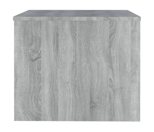 Mesa de centro madera contrachapada gris Sonoma 80x50x40 cm