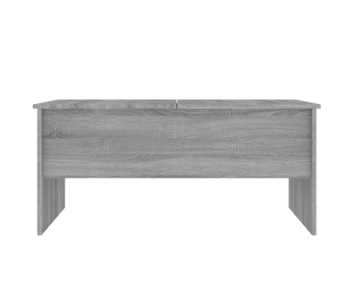 vidaXL Mesa de centro madera de ingeniería gris Sonoma 102x50,5x46,5cm