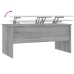 vidaXL Mesa de centro madera de ingeniería gris Sonoma 102x50,5x46,5cm