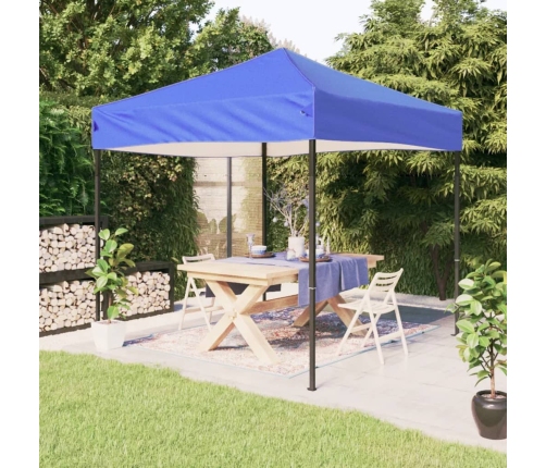 Carpa para fiestas plegable azul 2x2 m