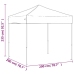 Carpa para fiestas plegable color crema 2x2 m