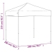 Carpa para fiestas plegable gris antracita 2x2 m