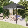 Carpa para fiestas plegable gris antracita 2x2 m