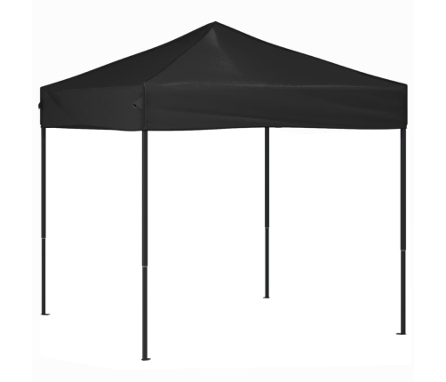 Carpa para fiestas plegable negro 2x2 m