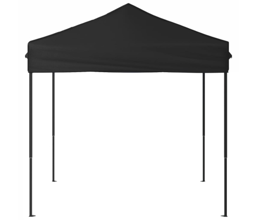 Carpa para fiestas plegable negro 2x2 m