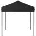 Carpa para fiestas plegable negro 2x2 m