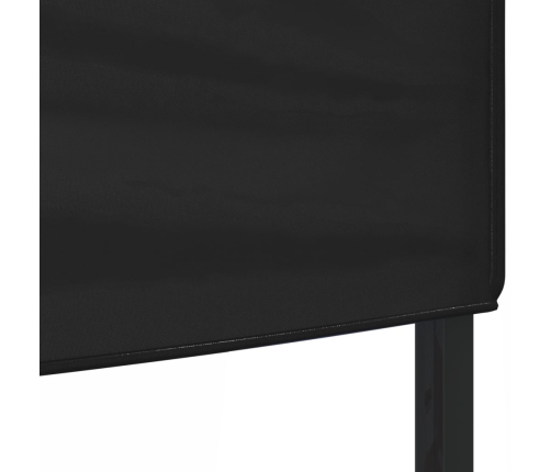 Carpa para fiestas plegable negro 2x2 m