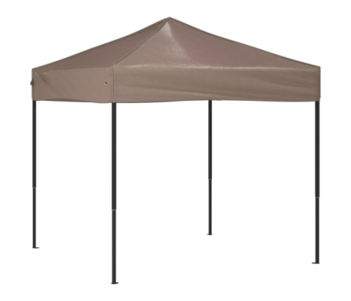 Carpa para fiestas plegable gris taupe 2x2 m