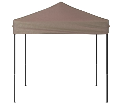 Carpa para fiestas plegable gris taupe 2x2 m