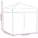 Carpa para fiestas plegable gris taupe 2x2 m