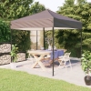 Carpa para fiestas plegable gris taupe 2x2 m