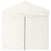 Carpa para fiestas plegable con paredes laterales crema 2x2 m