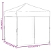 Carpa para fiestas plegable con paredes laterales crema 2x2 m