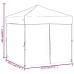 Carpa para fiestas plegable con paredes laterales negro 2x2 m