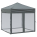 Carpa para fiestas plegable con paredes gris antracita 2x2 m