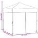 Carpa para fiestas plegable con paredes laterales negro 2x2 m