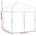 Carpa para fiestas plegable con paredes laterales roja 2x2 m