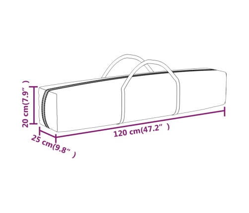Carpa para fiestas plegable gris antracita 3x3 m