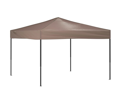 Carpa para fiestas plegable gris taupe 3x3 m