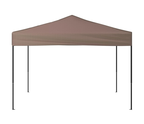 Carpa para fiestas plegable gris taupe 3x3 m