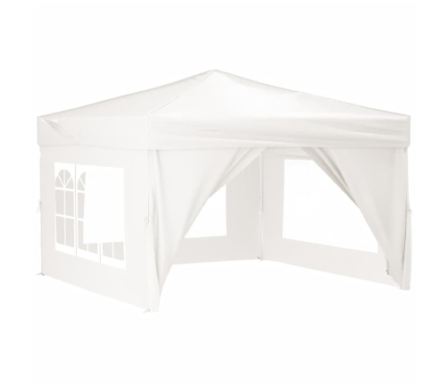 Carpa para fiestas plegable con paredes laterales blanco 3x3 m