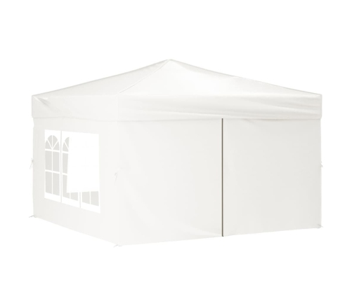 Carpa para fiestas plegable con paredes laterales blanco 3x3 m