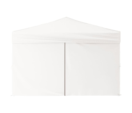 Carpa para fiestas plegable con paredes laterales blanco 3x3 m