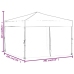 Carpa de fiesta plegable con paredes laterales gris taupe 3x3 m