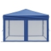 Carpa para fiestas plegable con paredes laterales azul 3x3 m