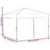 Carpa para fiestas plegable con paredes laterales azul 3x3 m