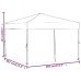 Carpa para fiestas plegable con paredes laterales crema 3x3 m