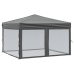 Carpa para fiestas plegable con paredes gris antracita 3x3 m