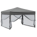 Carpa para fiestas plegable con paredes gris antracita 3x3 m