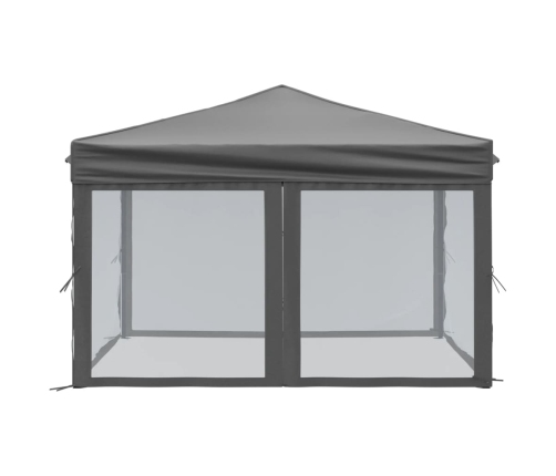 Carpa para fiestas plegable con paredes gris antracita 3x3 m