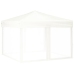 Carpa para fiestas plegable con paredes laterales blanca 3x3 m