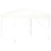 Carpa para fiestas plegable con paredes laterales blanca 3x3 m