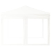 Carpa para fiestas plegable con paredes laterales blanca 3x3 m