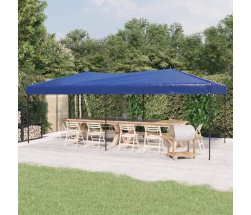 Carpa para fiestas plegable azul 3x6 m