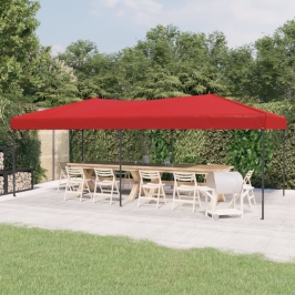 Carpa para fiestas plegable rojo 3x6 m