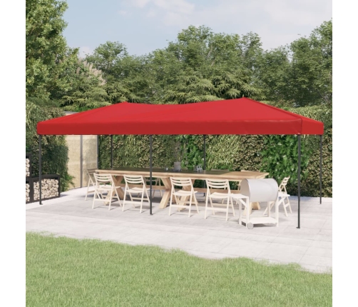 Carpa para fiestas plegable rojo 3x6 m