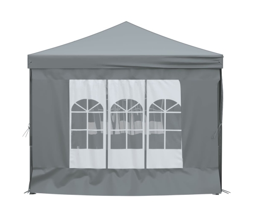 Carpa para fiestas plegable con paredes gris antracita 3x6 m