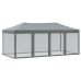 Carpa para fiestas plegable con paredes gris antracita 3x6 m