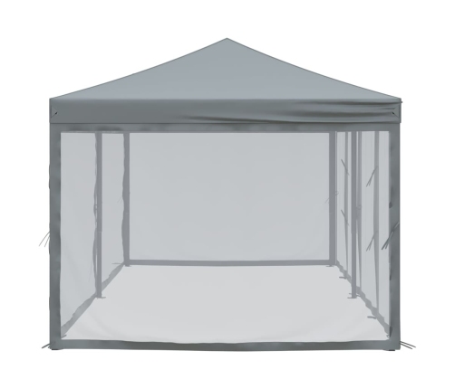 Carpa para fiestas plegable con paredes gris antracita 3x6 m