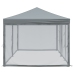 Carpa para fiestas plegable con paredes gris antracita 3x6 m