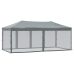 Carpa para fiestas plegable con paredes gris antracita 3x6 m